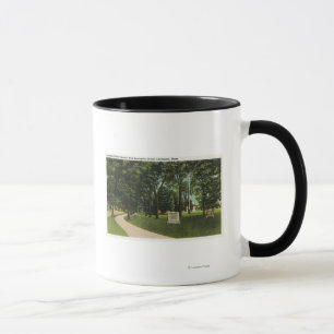 Sicht auf den Schlachtfeld, jetzt Lexington Green Tasse