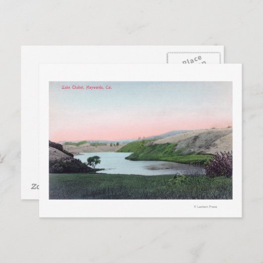 Sicht auf den See ChabotHayward, CA Postkarte (Vorne/Hinten)