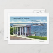 Sicht auf den South Shore Steamer Postkarte (Vorne/Hinten)