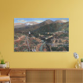 Sicht auf den Staudamm während der Bauarbeiten Leinwanddruck (Insitu (Wohnzimmer))