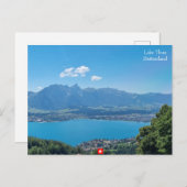 Sicht auf den Thunersee, Schweiz Postkarte (Vorne/Hinten)
