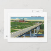 Sicht auf den Viadukt und das Außen des Arsenals Postkarte (Vorne/Hinten)