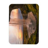 Sicht auf den Wasserfall von Island Seljalandsfoss Magnet (Vertikal)