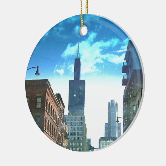 Sicht auf den Willis Tower Keramik Ornament (Links)