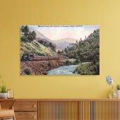 Sicht auf den Zug ins Yosemite-Tal Leinwanddruck (Insitu (Wohnzimmer))