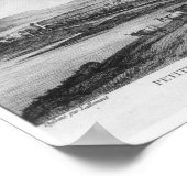 Sicht auf die Abtei von Cluny Poster (Ecke)