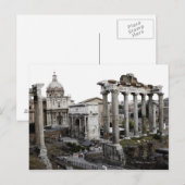 Sicht auf die alte Ruine Postkarte (Vorne/Hinten)
