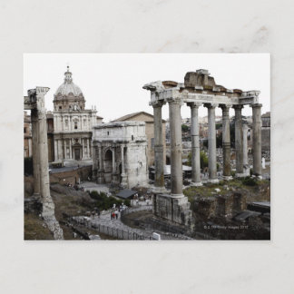 Sicht auf die alte Ruine Postkarte