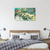 Sicht auf die Blume Venders Leinwanddruck (Insitu (Schlafzimmer))