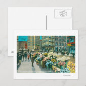 Sicht auf die Blume Venders Postkarte (Vorne/Hinten)