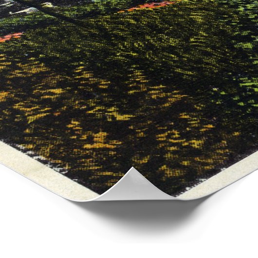 Sicht auf die Boote in den Pfeilen Poster (Ecke)