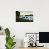 Sicht auf die Boote in den Pfeilen Poster (Heimbüro)
