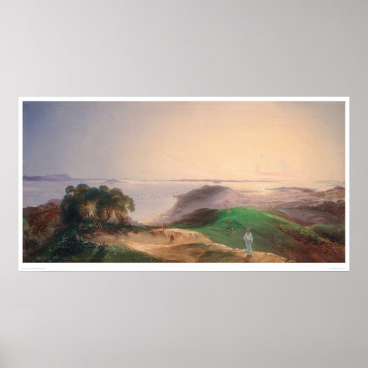 Sicht auf die Bucht von San Francisco (0576A) Poster (Vorne)