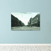 Sicht auf die Callender StreetLivingston, MT Leinwanddruck (Insitu (Holzboden))