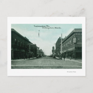 Sicht auf die Callender StreetLivingston, MT Postkarte