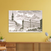 Sicht auf die Dorotheergasse mit den Leinwanddruck (Insitu (Wohnzimmer))