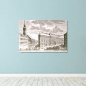 Sicht auf die Dorotheergasse mit den Leinwanddruck (Insitu (Holzboden))