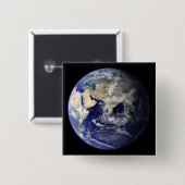 Sicht auf die Erde aus dem Weltall Button (Vorne & Hinten)