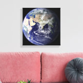 Sicht auf die Erde aus dem Weltall Leinwanddruck (Insitu (Wohnzimmer))