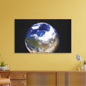 Sicht auf die Erde mit dem arktischen Raum Leinwanddruck (Insitu (Wohnzimmer))