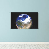 Sicht auf die Erde mit dem arktischen Raum Leinwanddruck (Insitu (Holzboden))