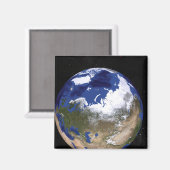 Sicht auf die Erde mit dem arktischen Raum Magnet (Vorderseite/Rückseite)