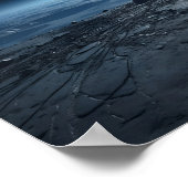 Sicht auf die Erde vom Mond Poster (Ecke)