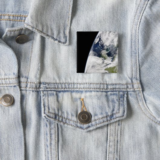 Sicht auf die Erde vom Weltraum Button (Beispiel)