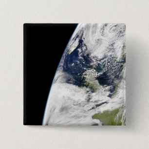 Sicht auf die Erde vom Weltraum Button