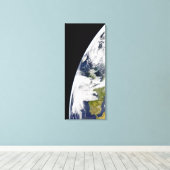 Sicht auf die Erde vom Weltraum Leinwanddruck (Insitu (Holzboden))