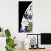 Sicht auf die Erde vom Weltraum Poster (Heimbüro)