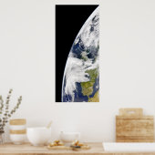 Sicht auf die Erde vom Weltraum Poster (Küche)