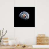 Sicht auf die Erde von Apollo 10 Poster (Küche)