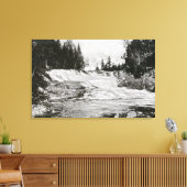 Sicht auf die Fälle von Kennebago Leinwanddruck (Insitu (Wohnzimmer))