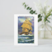 Sicht auf die frigate Verfassung, alte Ironen Postkarte (Stehend Vorderseite)