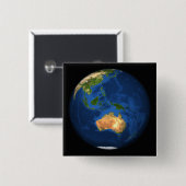 Sicht auf die ganze Erde mit Indonesien, Ozean Button (Vorne & Hinten)