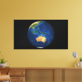 Sicht auf die ganze Erde mit Indonesien, Ozean Leinwanddruck (Insitu (Wohnzimmer))