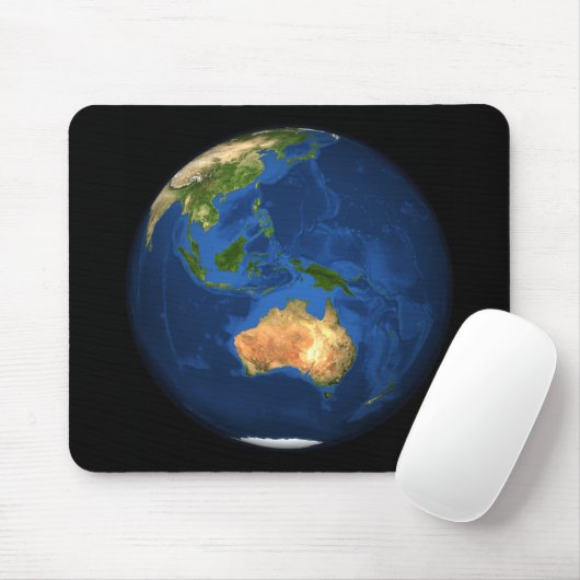 Sicht auf die ganze Erde mit Indonesien, Ozean Mousepad (Mit Mouse)
