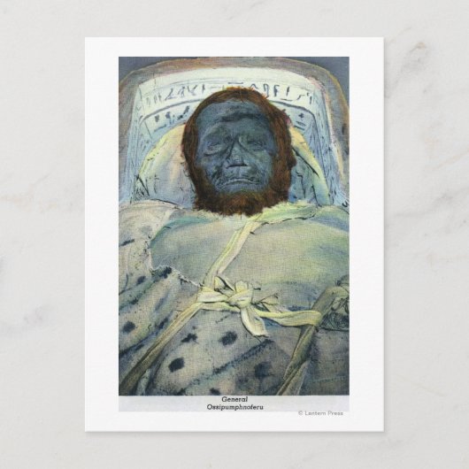 Sicht auf die General Ossipumphnoferu-Mummy Postkarte (Vorderseite)