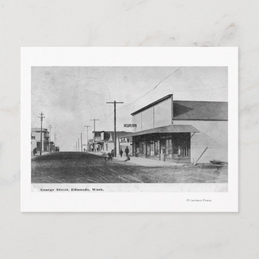 Sicht auf die George Street Postkarte (Vorderseite)