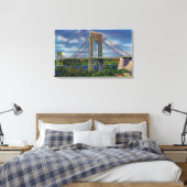 Sicht auf die George Washington Bridge Leinwanddruck (Insitu (Schlafzimmer))