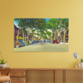 Sicht auf die Hauptstraße 2 Leinwanddruck (Insitu (Wohnzimmer))