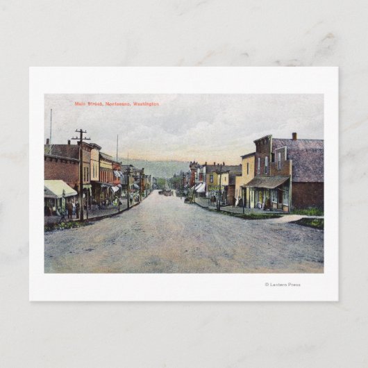 Sicht auf die Hauptstraße 2 Postkarte (Vorderseite)