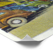 Sicht auf die Hauptstraße 3 Poster (Ecke)