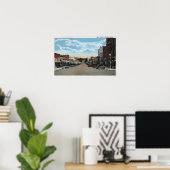 Sicht auf die Hauptstraße 5 Poster (Heimbüro)