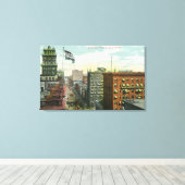 Sicht auf die Hauptstraße Leinwanddruck (Insitu (Holzboden))