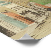 Sicht auf die Hauptstraße, Pferdetransport Poster (Ecke)