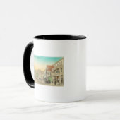 Sicht auf die Hauptstraße, Pferdetransport Tasse (Vorderseite Links)