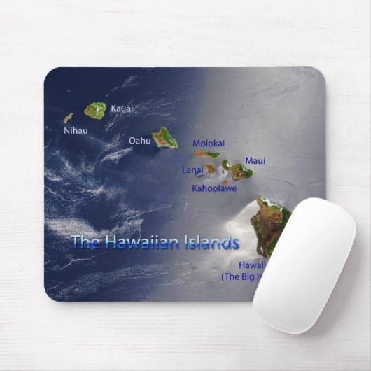 Sicht auf die Hawaiianischen Inseln Mousepad (Mit Mouse)