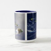Sicht auf die Hawaiianischen Inseln Tasse (Zentrum)